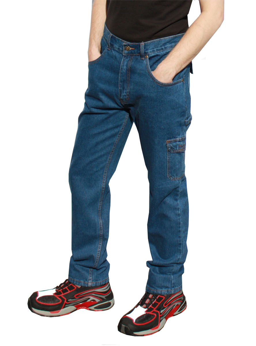 Jeans-Arbeitshose mit Zollstocktasche BAUMATIK 